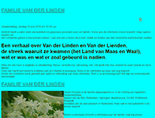 Tablet Screenshot of familie-vanderlinden.nl